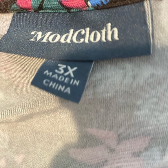 Modcloth Whimsical Lemur Print Dress Sz 3X - Picture 5 of 9